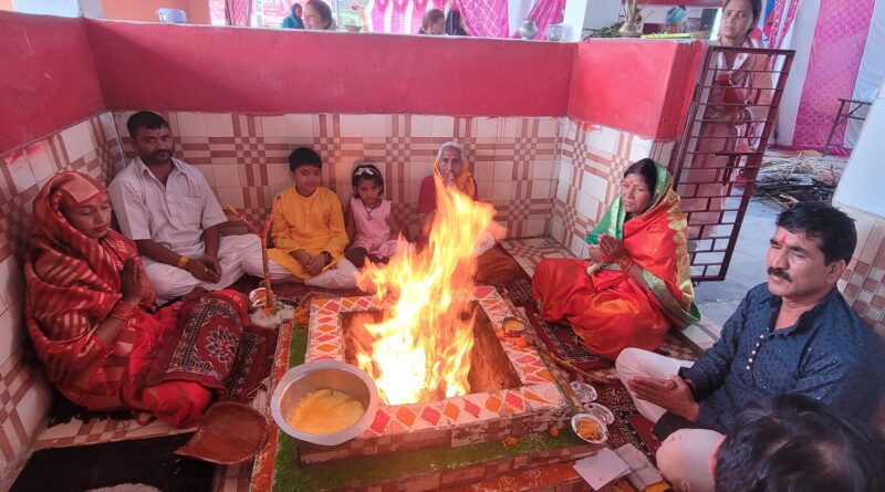 श्रीमद् देवीभागवत कथा का हुआ विधिवत समापन, ग्राम पुल्यासू में भक्तिमय माहौल में उमड़ा जनसैलाब