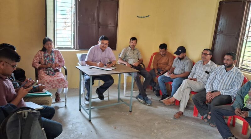 त्वरित समाधान दल के अंतर्गत राजस्व ग्राम भिलाड़ी में हुआ ग्रामीण बैठक का आयोजन