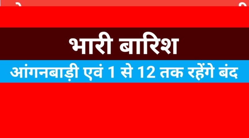 पौड़ी में भारी वर्षा अलर्ट, 12 अगस्त को सभी स्कूल–आंगनबाड़ी बंद रहेंगे