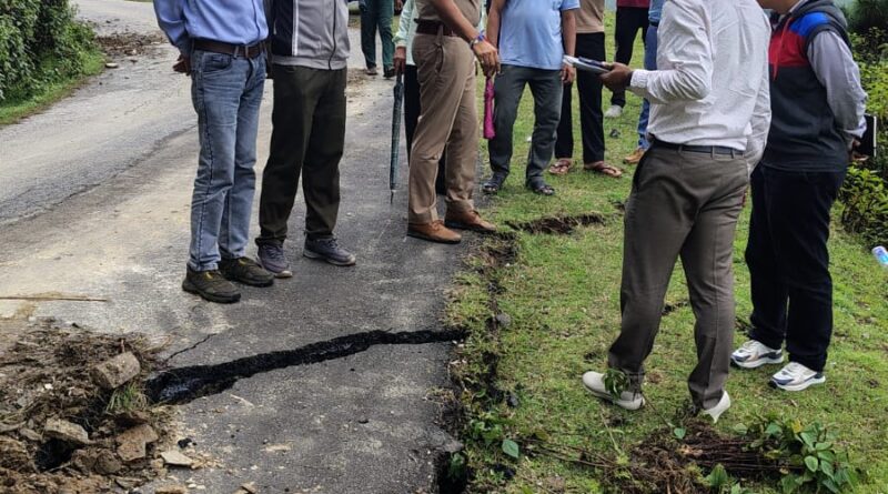 सैंजी गांव में भूगर्भीय सर्वेक्षण, भूस्खलन के खतरे का आकलन