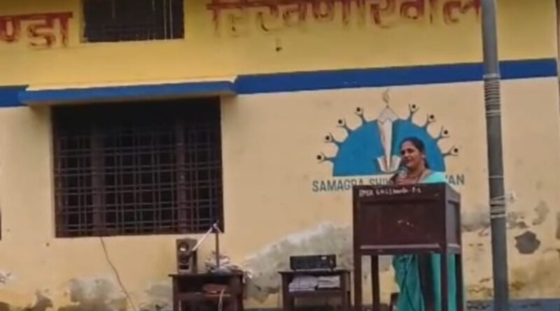 स्वतंत्रता दिवस पर कांडा में देशभक्ति के साथ पर्यावरण का संकल्प