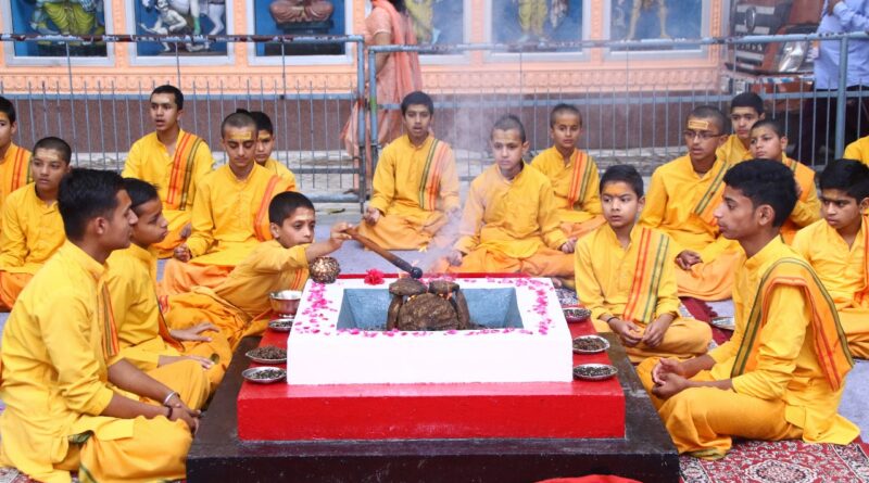 परमार्थ निकेतन में धूमधाम से मनाई गई भगवान वमन जयंती