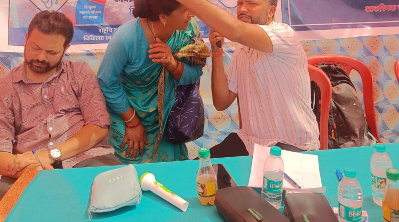 स्वस्थ नारी–सशक्त परिवार अभियान पखवाड़े के तहत घंडियाल में विशेषज्ञ स्वास्थ्य शिविर आयोजित