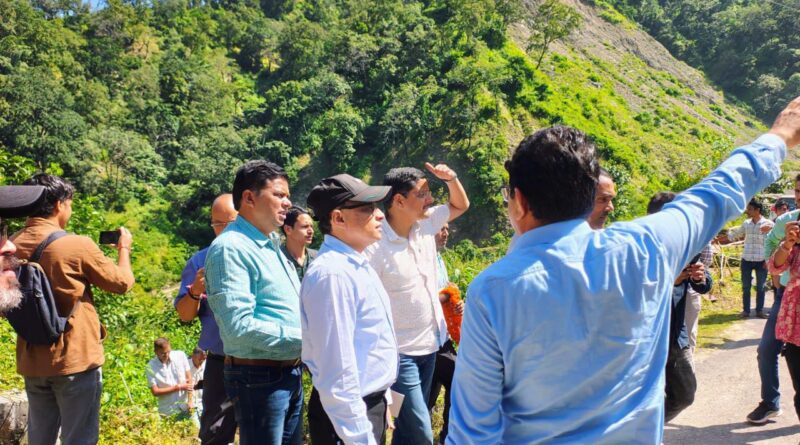 वित्त सचिव दिलीप जावलकर ने किया जमरगड्डी गांव का दौरा, जैफ-6 परियोजना कार्यों का लिया स्थलीय निरीक्षण