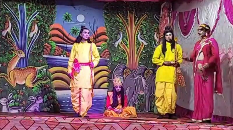 जय मां नंदादेवी रामलीला कमेटी ढौंरी में सीताहरण लीला का शानदार मंचन