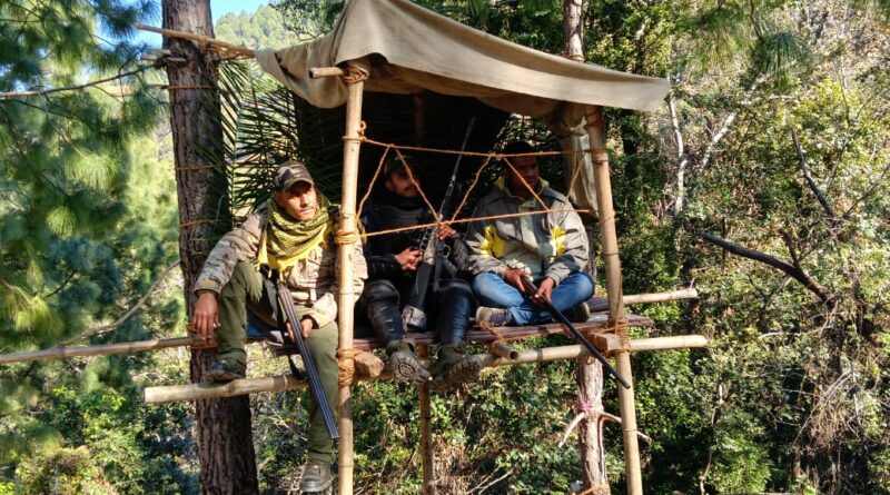 पौड़ी में आदमखोर गुलदार की खोज तेज, फॉक्स लाइट से मचान तक सभी इंतज़ाम पूर्ण