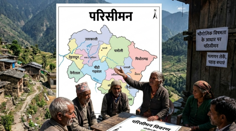 “उत्तराखंड में क्षेत्रफल के आधार पर हो परिसीमन”