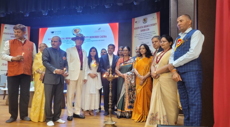 विश्व युवक केंद्र में कर्मश्री अवार्ड-2026 का भव्य आयोजन, उत्कृष्ट कार्य करने वालों को मिली डॉक्टरेट की मानद उपाधि