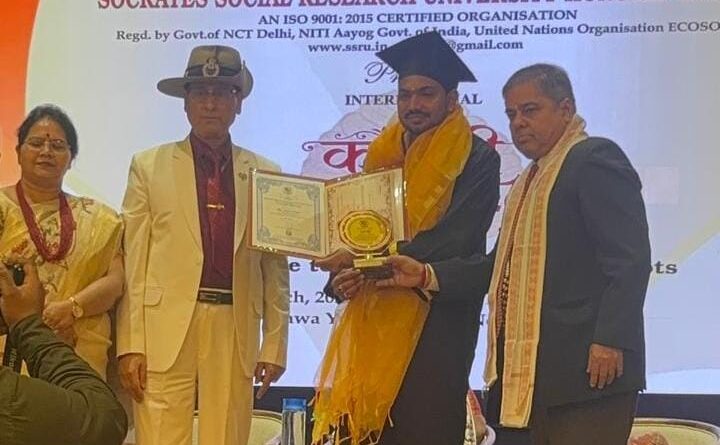 एक्सपोर्टिक इंटरनेशनल के संस्थापक आशीष कुमार को मानद डॉक्टरेट से नवाजा गया