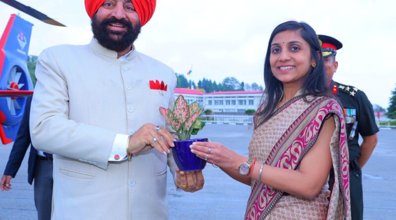 दो दिवसीय दौरे पर लैंसडाउन पहुंचे राज्यपाल गुरमीत सिंह