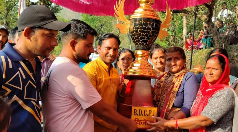 बिचला ढांगू क्रिकेट प्रीमियर लीग का सफल समापन, कोठार बना चैंपियन
