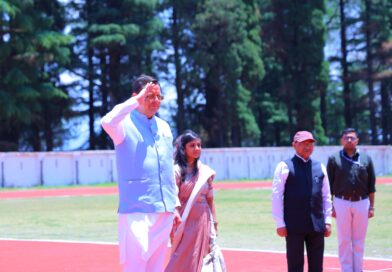 मुख्यमंत्री पुष्कर सिंह धामी पौड़ी पहुंचे, रांसी हेलीपैड पर हुआ भव्य स्वागत