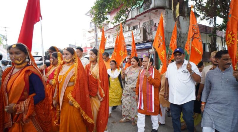 संस्कृत शोभायात्रा से संस्कृति संरक्षण का संदेश