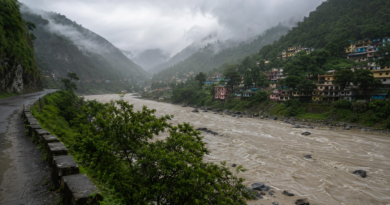 पौड़ी में 9.65 मिमी औसत बारिश, दो सड़कें बंद