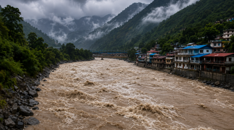 नीति घाटी में भारी बारिश से अलकनंदा का जलस्तर बढ़ा, नदी किनारे जाने पर रोक की अपील