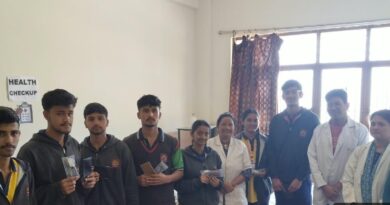 केंद्रीय विद्यालय पौड़ी में 412 छात्र-छात्राओं का स्वास्थ्य परीक्षण