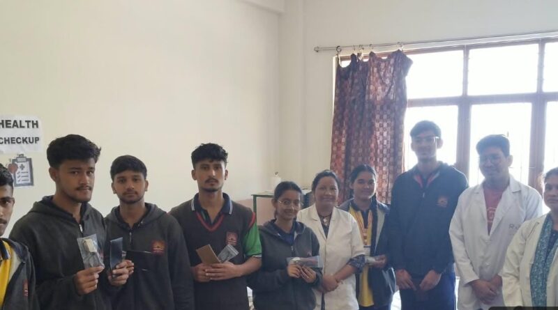 केंद्रीय विद्यालय पौड़ी में 412 छात्र-छात्राओं का स्वास्थ्य परीक्षण