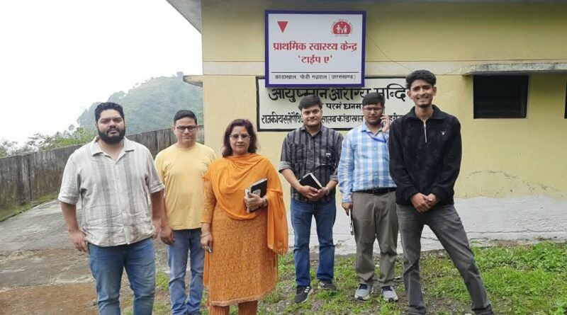 सीएमओ ने जयहरीखाल, रिखणीखाल और नैनीडांडा की स्वास्थ्य इकाइयों का किया औचक निरीक्षण